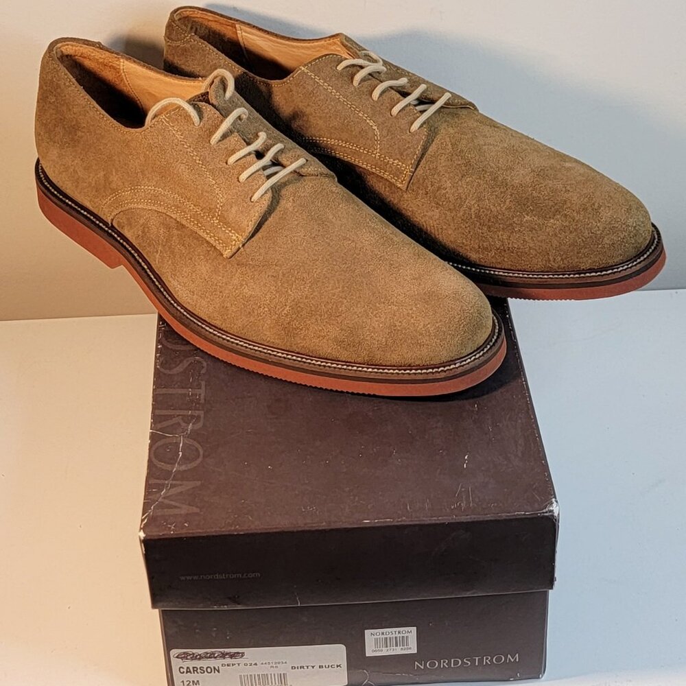 1901 CARSON TAN SUEDE OXFORD by NORDSTROM (Size 12)